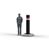 Mobile bollard | with solid concrete base